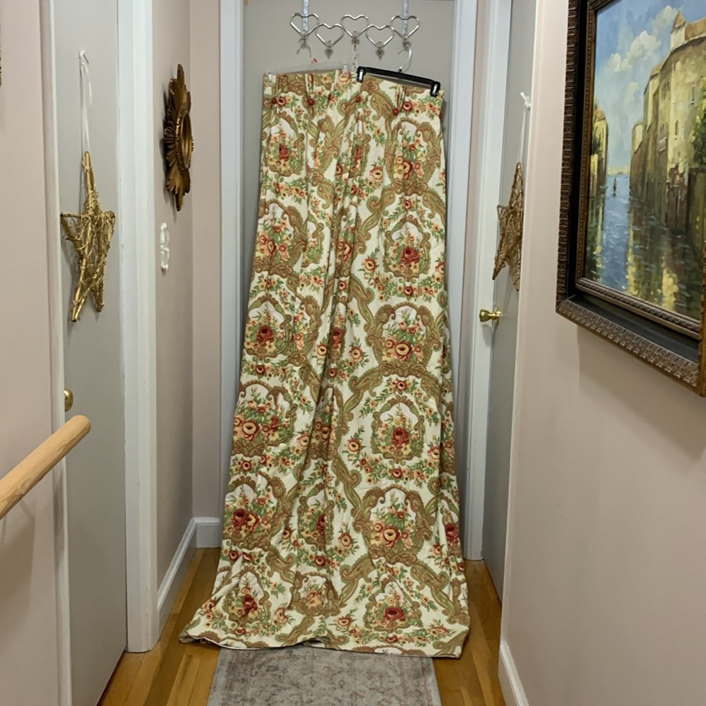 Custom floral drapes